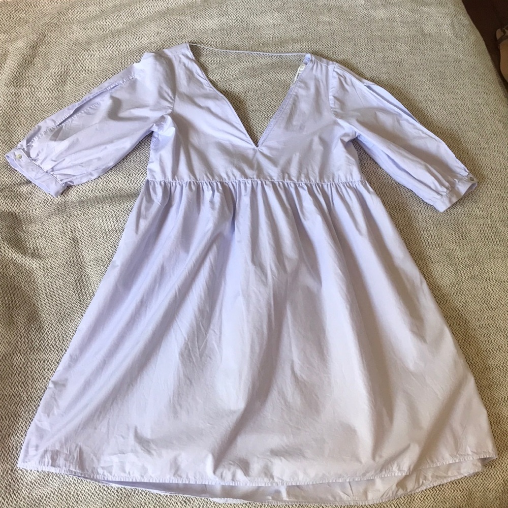 ZARA BASIC Light Blue Dress • Size XS 🌳